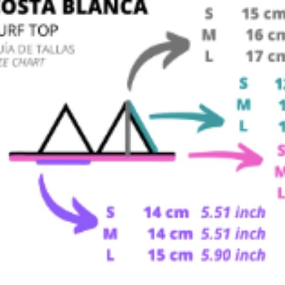 Costa Surfing DEL SOL TOP Reversible Pink Black Spain Mediterranean Two-Tone - Picture 6 of 6